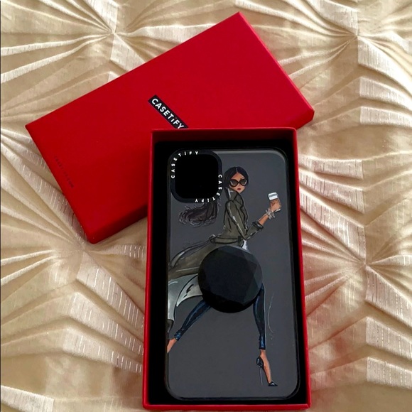 Casetify IPhone11 ProMax impact case w/pop socket